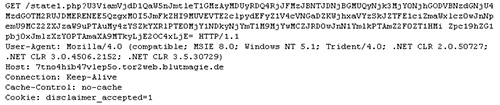 Figure 6. TeslaCrypt notifying its C2 server of a new infection. (Source: Dell SecureWorks)